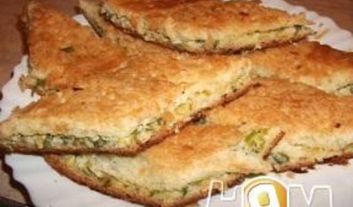 пирог с луком