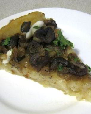 Постный грибной пирог