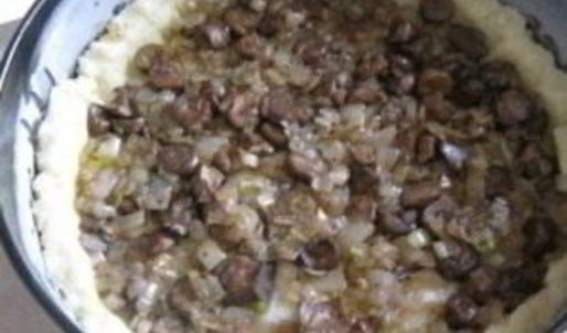 постный грибной пирог