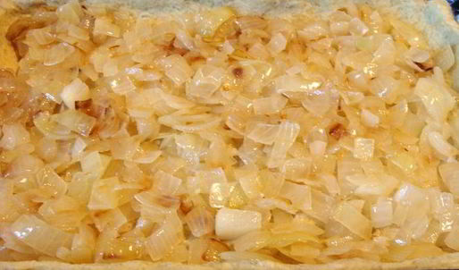 рыбный пирог с моцареллой на картофельном тесте