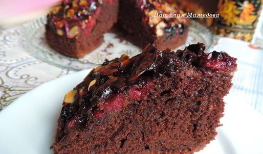 шоколадный пирог на сметане