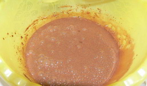 шоколадный пирог с клюквой