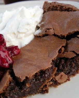 Шведский пирог-размазня Kladdkaka с сыром