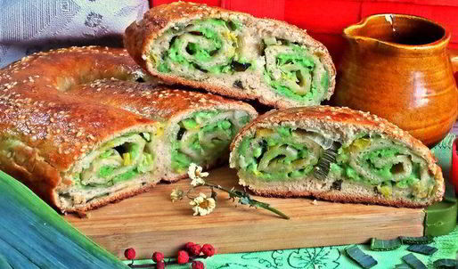 сырный пирог-рулет