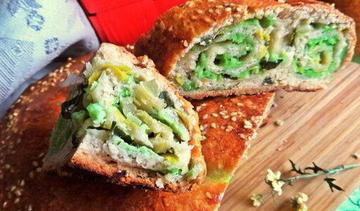 сырный пирог-рулет