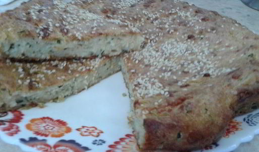 сырный пирог с кабачком