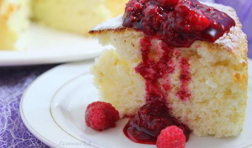 торт-пирог пища ангелов