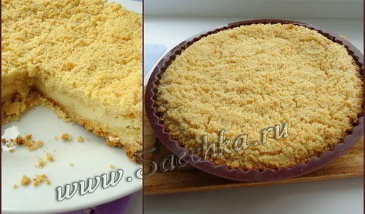 творожно-яблочный пирог