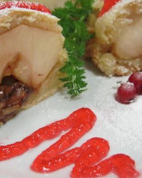 Творожный пирог с яблоками