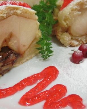 Творожный пирог с яблоками