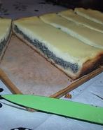 Вкусный пирог с маковой начинкой и сметанным суфле