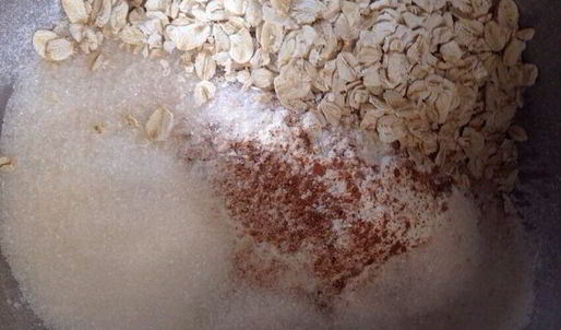 яблочно-овсяный пирог