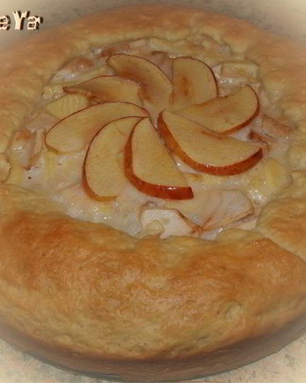 Рецепт яблочного пирога из вкусного теста со сливочной заливкой