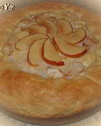 Яблочный пирог из вкусного теста со сливочной заливкой