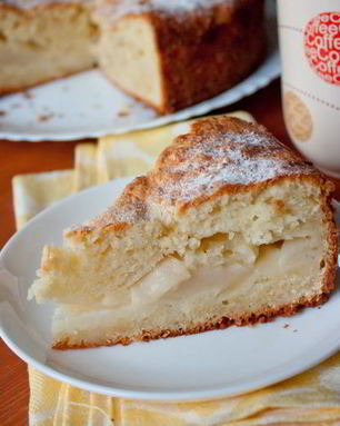 Яблочный пирог на творожном тесте