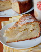 Яблочный пирог на творожном тесте