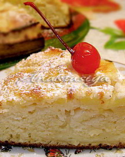 Рецепт яблочного пирога с заливкой нежный