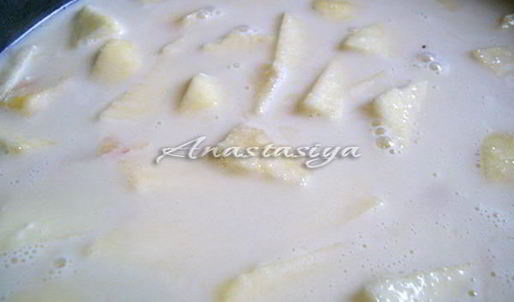 яблочный пирог с заливкой нежный