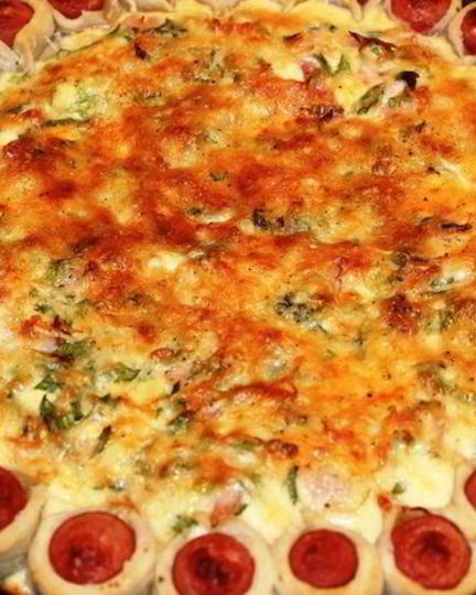 Рецепт заливной пиццы-пирога