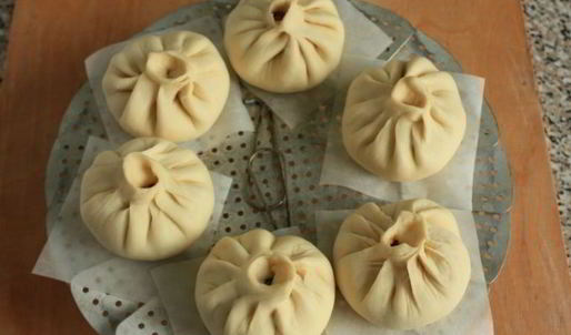 китайские пирожки с лососем