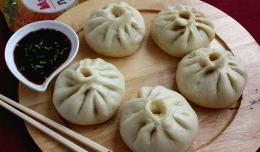 китайские пирожки с лососем