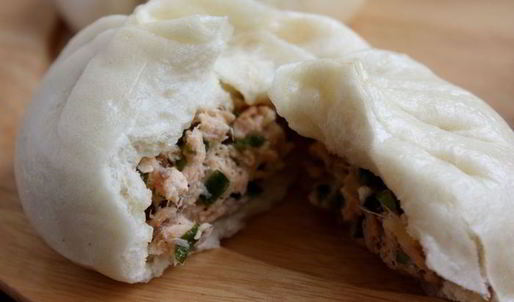 китайские пирожки с лососем