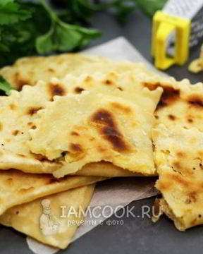 Кутабы с сыром и зеленью