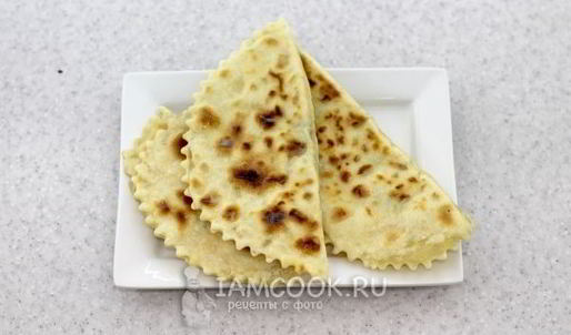 кутабы с сыром и зеленью