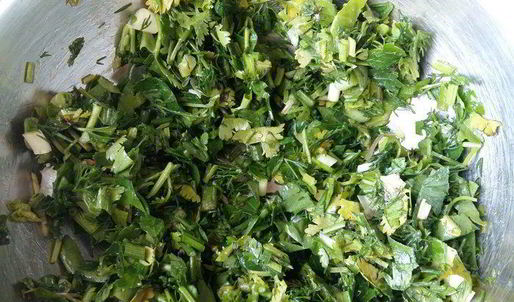 кутабы с зеленью