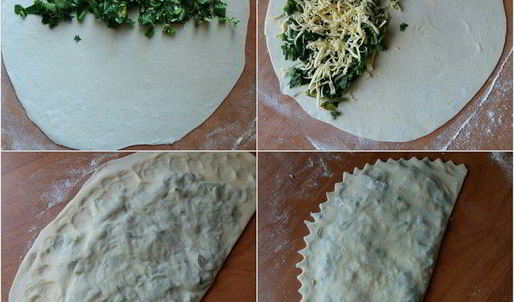 кутабы с зеленью