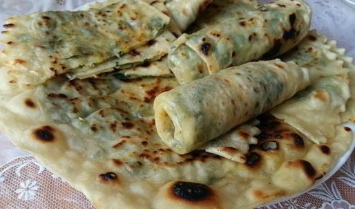 кутабы с зеленью