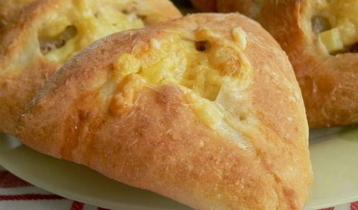 пирожки из творожного теста с мясом и картошкой