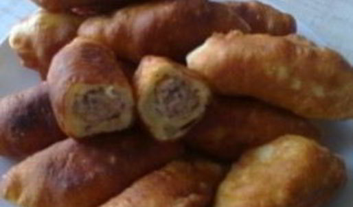 пирожки на кефире с мясом