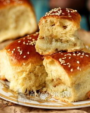 Пирожки печеные с картошкой и шампиньонами