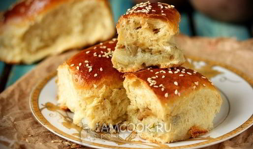 пирожки печеные с картошкой и шампиньонами