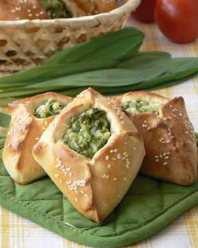 Пирожки с черемшой