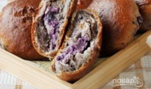 пирожки с черникой на кефире