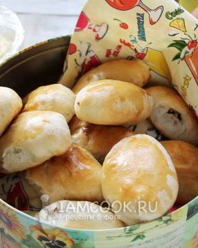 Пирожки с грибами и яйцом