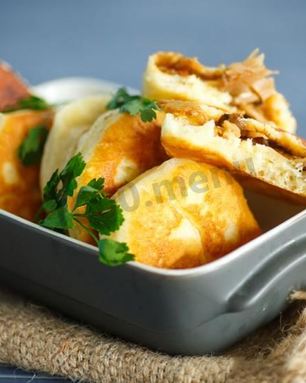 Пирожки с капустой на кефире жареные