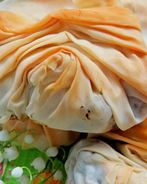 Пирожки с курицей и шпинатом из теста фило