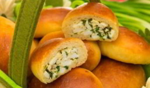 пирожки с луком и яйцом