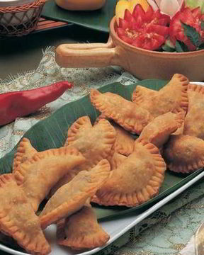 Пирожки с мясом во фритюре