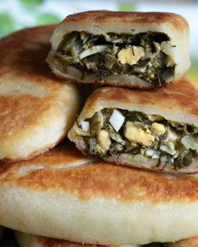 Пирожки с огородной зеленью