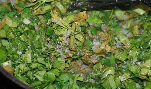 пирожки с огородной зеленью