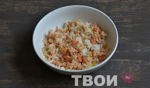 пирожки с рисом и семгой