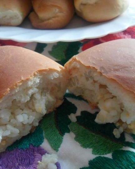 Рецепт пирожков с рисом и яйцом в духовке