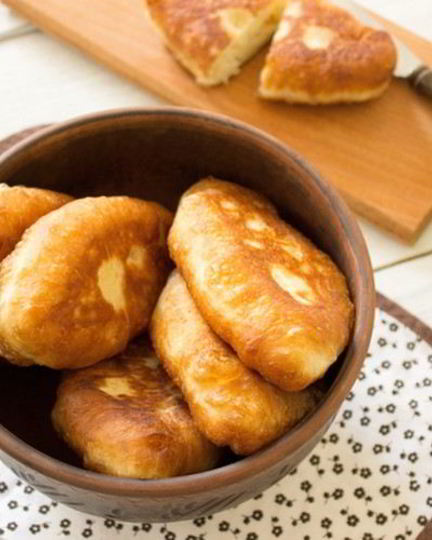 Рецепт пирожков с сыром на кефире