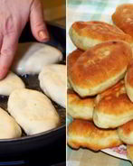 Пирожки с ягодами на сковороде