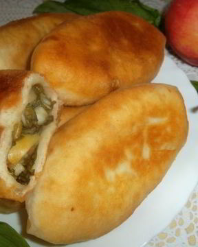 Пирожки со щавелем и яблоками