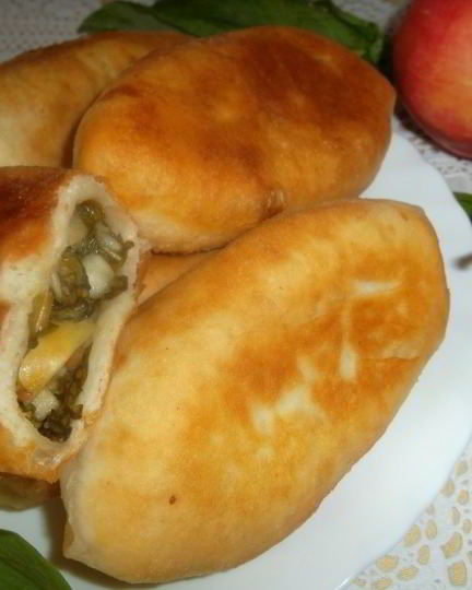 Рецепт пирожков со щавелема и яблоками